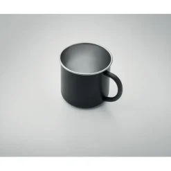 Kubek ze stali nierdzewnej / Czarny MO2226-03