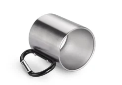 Kubek z karabińczykiem CAMPIC 200 ml / Czarny 16400-02
