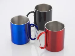 Kubek z karabińczykiem CAMP 250 ml / Czarny 17667-02