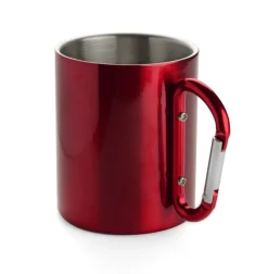 Kubek z karabińczykiem CAMP 250 ml / Czerwony 17667-04
