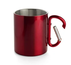Kubek z karabińczykiem CAMP 250 ml / Czerwony 17667-04