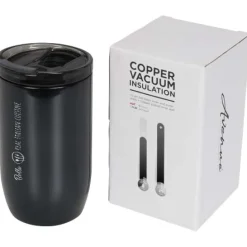Kubek z miedzianą izolacją próżniową Lagom 380 ml / Czarny błyszczący 10054800