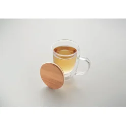 Kubek z podwójną ścianką 300ml / Przezroczysty MO2199-22