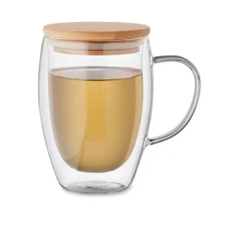 Kubek z podwójną ścianką 300ml / Przezroczysty MO2199-22