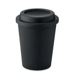 Kubek z podwójną ścianką z PP / Czarny MO6583-03
