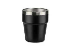 Kubek z recyklingowanej stali nierdzewnej MAKEL 300 ml / Czarny 16404-02