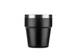 Kubek z recyklingowanej stali nierdzewnej MAKEL 300 ml / Czarny 16404-02