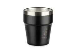 Kubek z recyklingowanej stali nierdzewnej MAKEL 300 ml / Czarny 16404-02