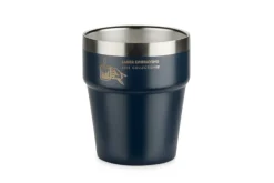 Kubek z recyklingowanej stali nierdzewnej MAKEL 300 ml / Granatowy 16404-06
