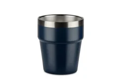 Kubek z recyklingowanej stali nierdzewnej MAKEL 300 ml / Granatowy 16404-06