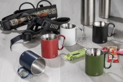Kubek z recyklingowanej stali nierdzewnej VIVO 250 ml / Granatowy 16405-06