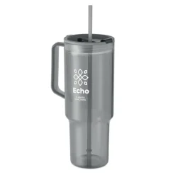 Kubek z RPET 1200ml / Przezroczysty Rózowy MO2964-31