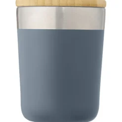 Lagan Miedziany kubek ze stali nierdzewnej o pojemności 300 ml, izolowany próżniowo, z bambusową pokrywką / Bladoniebieski 10067050