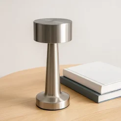 Lampa stołowa Lumo z 3 trybami świecenia i możliwością ściemniania / Srebrny LT93354-N0005
