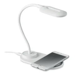 Lampka biurkowa/ładowarka 10W / Biały MO6349-06