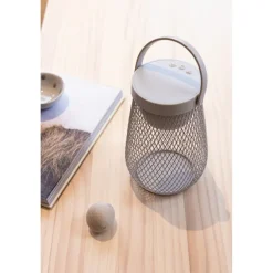 Lampka na biurko Aurora, plastik z recyklingu / Szary P513.7502