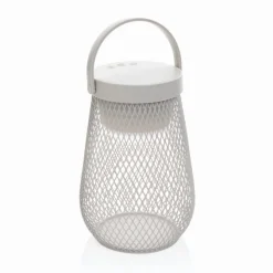 Lampka na biurko Aurora, plastik z recyklingu / Szary P513.7502