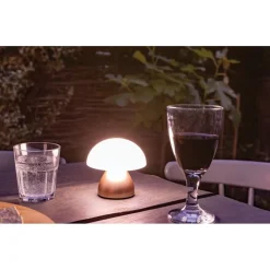 Lampka na biurko Luming, plastik z recyklingu / Brązowy P513.749