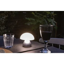 Lampka na biurko Luming, plastik z recyklingu / Czarny P513.741