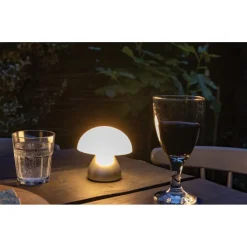 Lampka na biurko Luming, plastik z recyklingu / Szary P513.742