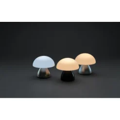 Lampka na biurko Luming, plastik z recyklingu / Szary P513.742