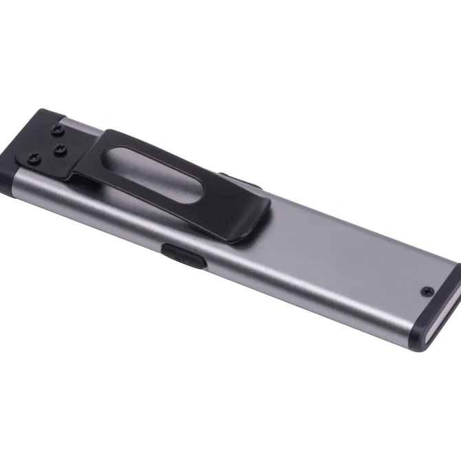 Latarka aluminiowa z recyklingu MICHAEL / Szary 9549307