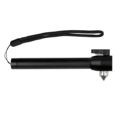Latarka bezpieczeństwa 1 LED COB, przecinak do pasów, młotek bezpieczeństwa | Flint / Czarny V0925-03