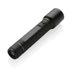 Latarka Gear X, ładowana przez USB, aluminium z recyklingu / Czarny P513.921