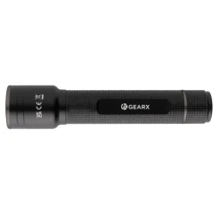 Latarka Gear X, ładowana przez USB, aluminium z recyklingu / Czarny P513.921