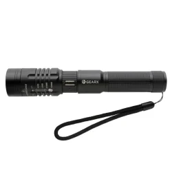 Latarka Gear X, ładowana przez USB / Czarny P513.851