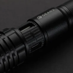 Latarka Gear X, ładowana przez USB / Czarny P513.851