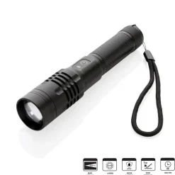 Latarka Gear X, ładowana przez USB / Czarny P513.851