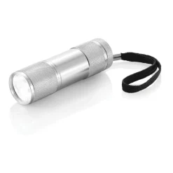 Latarka 9 LED Quattro / Srebrny P513.270