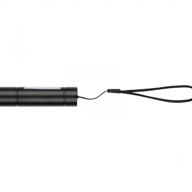 Latarka LED z diodą COB RHONDA / Czarny 9379103