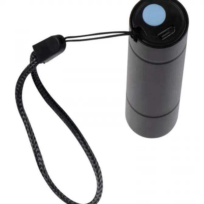 Latarka LED z diodą COB RHONDA / Czarny 9379103