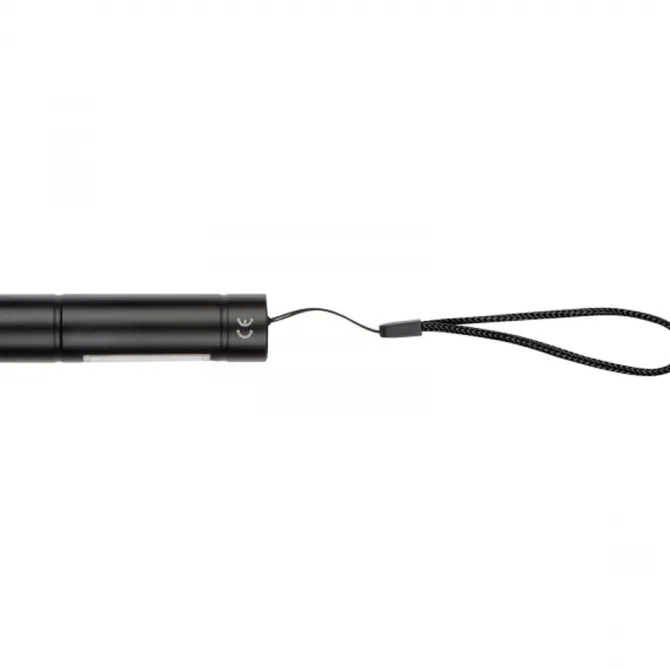 Latarka LED z diodą COB RHONDA / Czarny 9379103