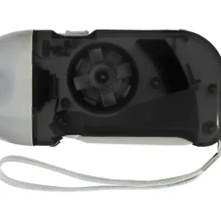 Latarka na dynamo 2 LED / Czarny V5504-03