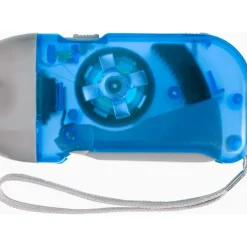 Latarka na dynamo 2 LED / Niebieski V5504-11