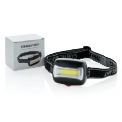 Latarka na głowę COB / Czarny P513.691