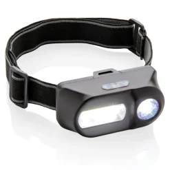 Latarka na głowę COB LED / Czarny P518.041