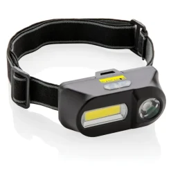 Latarka na głowę COB LED / Czarny P518.041