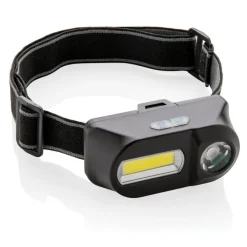 Latarka na głowę COB LED / Czarny P518.041