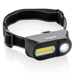 Latarka na głowę COB LED / Czarny P518.041