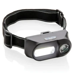 Latarka na głowę COB LED / Czarny P518.041