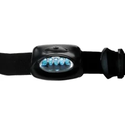 Latarka na głowę 5 LED / Czarny V5528-03