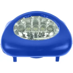 Latarka na głowę 5 LED / Granatowy V5528-04