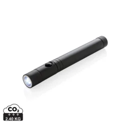 Latarka teleskopowa 3 LED z magnesem / Czarny P513.651