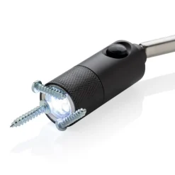 Latarka teleskopowa 3 LED z magnesem / Czarny P513.651