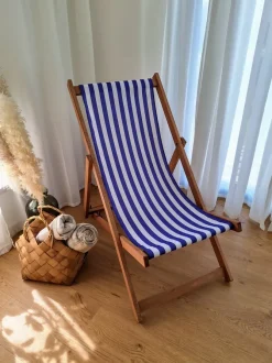 Leżak na wzmocnionym stelażu Glasgow Premium / Naturalny OGWW004