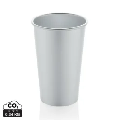 Lekki kubek podróżny 450 ml Alo, aluminium z recyklingu / Niebieski P437.200